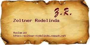 Zoltner Rodelinda névjegykártya